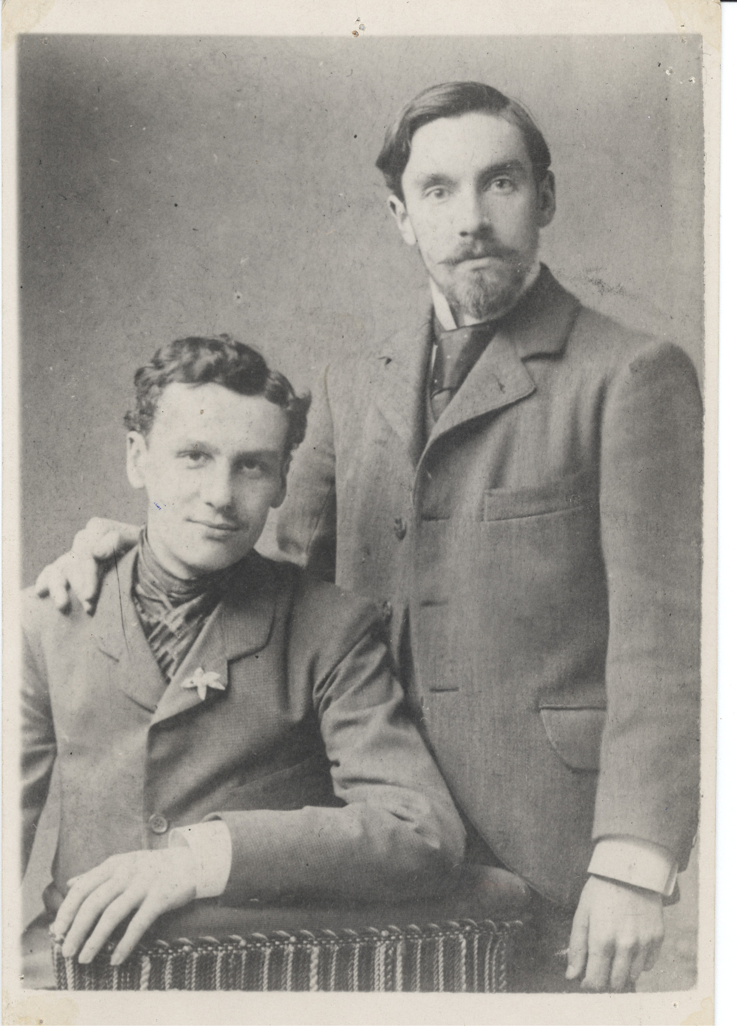 Augusto D'Halmar junto a Óscar Sepúlveda (1878-1910)