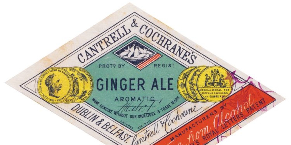 Ginger Ale: Marca de bebida registrada en Chile por la empresa irlandesa Cantrel y Cochrane's para su comercialización, 1888.