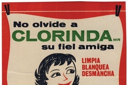 Clorinda: registro de marca para impresos de propaganda y demás artículos a nombre de Franco Chianale Duvriver Benez, Talcahuano, 1962