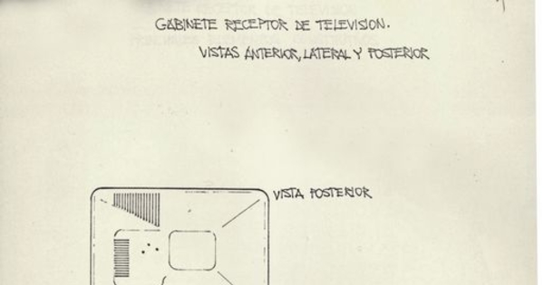 Solicitud para la concesión exclusiva de un modelo industrial para receptor de televisión, 1977