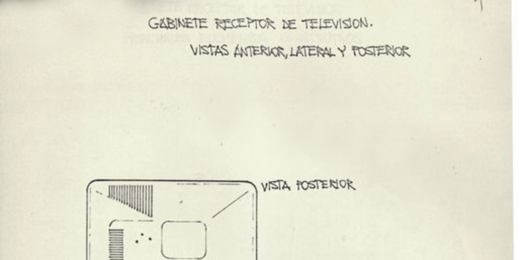 Solicitud para la concesión exclusiva de un modelo industrial para receptor de televisión, 1977