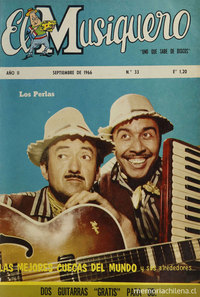 Portada de El Musiquero, número 33, septiembre de 1966