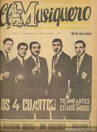 Portada de El Musiquero, número 20, primera quincena de agosto de 1965