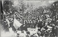 Liceo de Niñas Nº 4 "Paula Jaraquemada. Alumnas en desfile patriótico, 1925 Liceo de Niñas Nº 4 "Paula Jaraquemada. Alumnas en desfile patriótico, 1925
