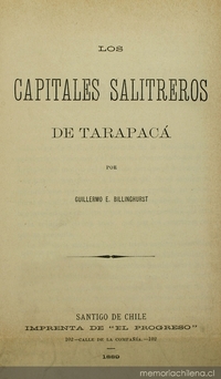 Los capitales salitreros de Tarapacá