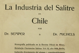 La industria del salitre en Chile