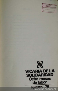 Ocho meses de labor: agosto '76