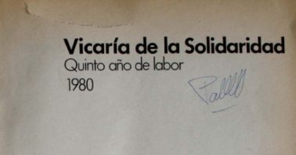 Quinto año de labor: 1980