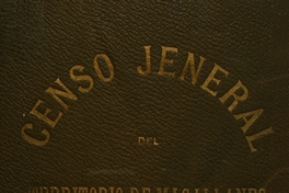 Censo jeneral de población i edificación, industria, ganadería i minería del territorio de Magallanes República de Chile: levantado por acuerdo de la comisión de alcades el día 8 de setiembre de 1906, pasado y presente del territorio de Magallanes: tomo 1