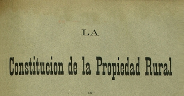 La Constitución de la propiedad rural en Magallanes