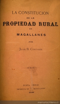 La constitución de la propiedad rural en Magallanes