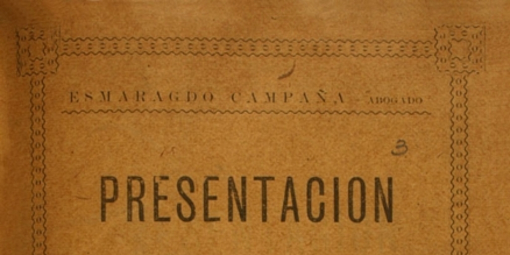 Presentación hechas por D. Alejandro Cameron y otros en el juicio que se sigue por: vejaciones inferidas a los indígenas de la Tierra del Fuego