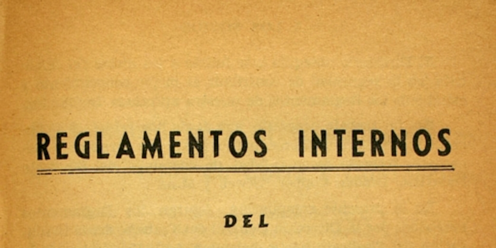 Reglamentos internos