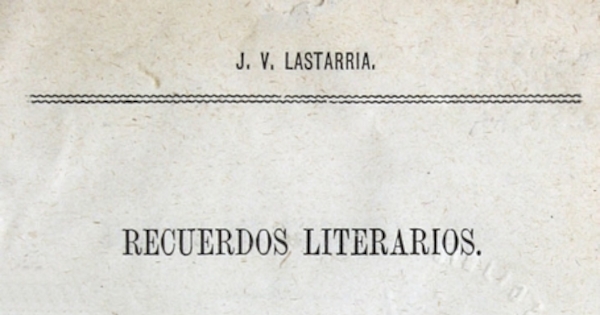 Recuerdos literarios