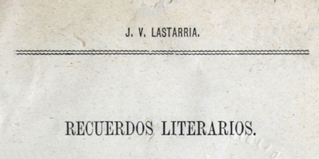 Recuerdos literarios