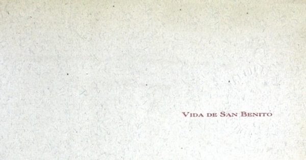 Vida de San Benito