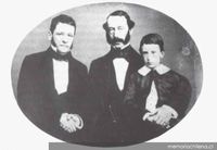 José Tomás Urmeneta, Edmundo Eastman y su hijo Carlos Eastman Quiroga, siglo XIX