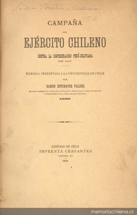 Decreto supremo comunicado al Jeneral Blanco en vísperas de la salida del Ejército Libertador