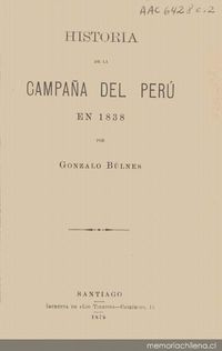 Carta, 1838 sept. 6, Lima, Perú a Francisco Bulnes