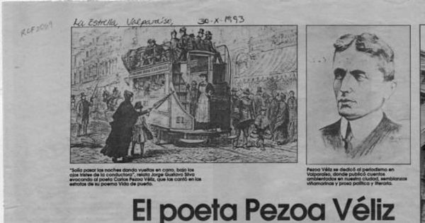 El poeta Pezoa Véliz en Viña del Mar