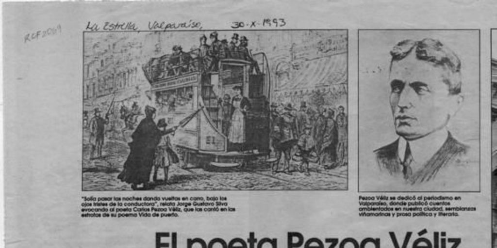 El poeta Pezoa Véliz en Viña del Mar