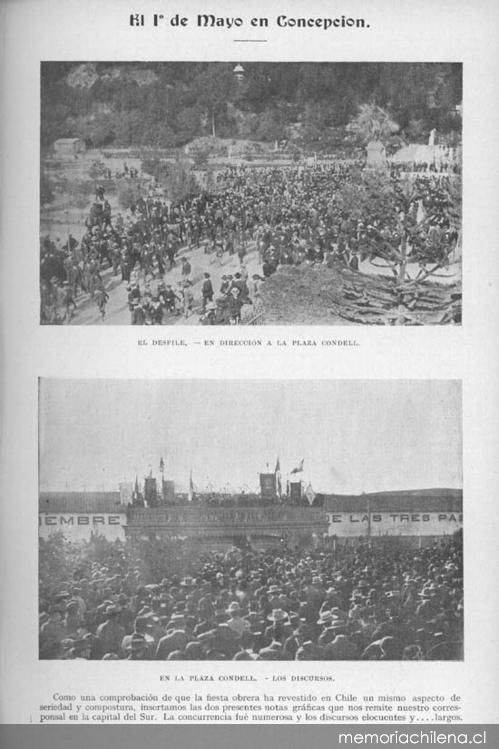 El 1° de mayo en Concepción, 1907