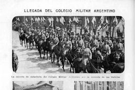 Llegada del Colegio Militar Argentino