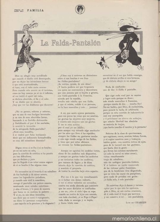 La falda pantalón