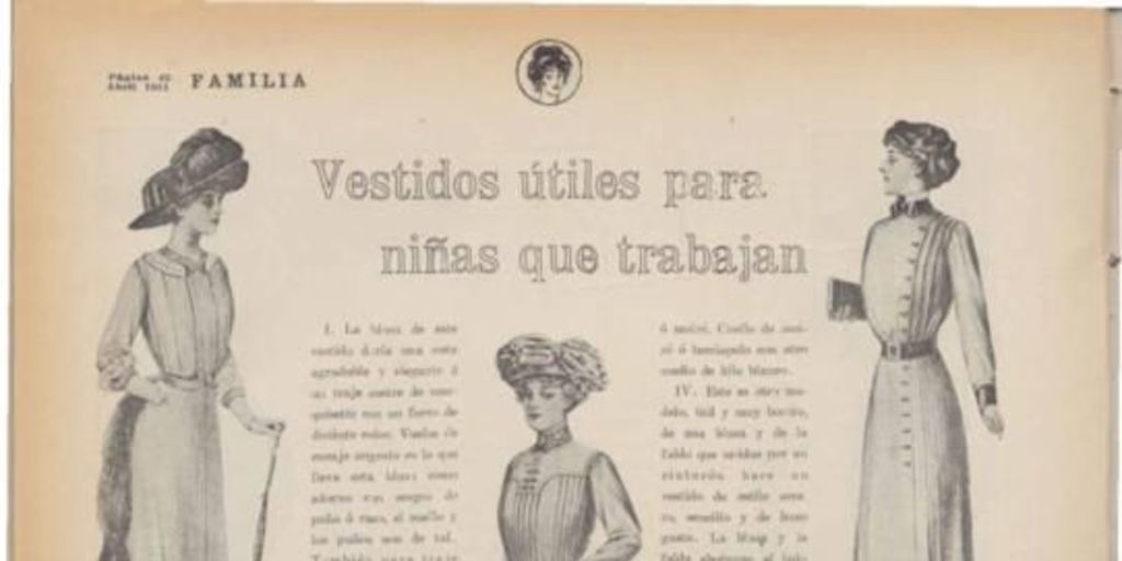 Moda del siglo XX en Chile : vestidos de señoritas