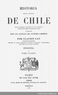 Historia física y política de Chile : según documentos adquiridos en esta república durante doce años de residencia en ella