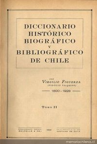 Indice biográfico de las personas cuyos nombres o biografías aparecen en el tomo II ; Indice histórico de las materias que aparecen en el tomo II.