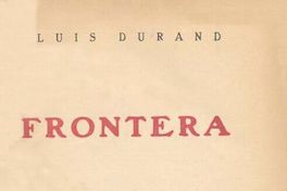 Frontera : novela del sur