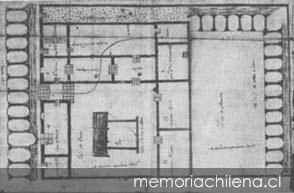 Cabildo, cárcel y plaza de abastos de Talca, ciudad fundada en 1742