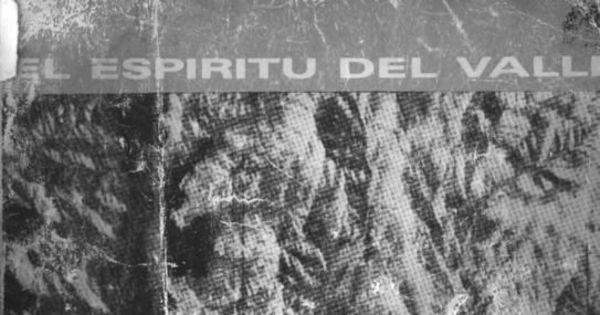 Espíritu del Valle : revista semestral de poesía y crítica : n° 1, diciembre 1985