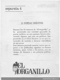 El organillo : separata : n° 4