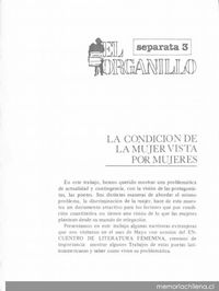 El Organillo : separata n° 3