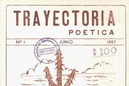 Trayectoria poética : n° 1, 1987