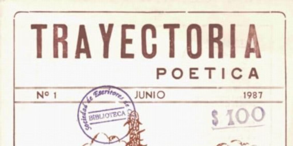 Trayectoria poética : n° 1, 1987