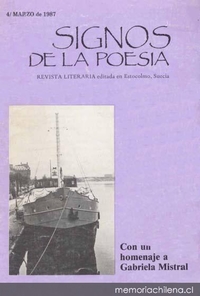 Signos de la poesía : n° 4, marzo 1987