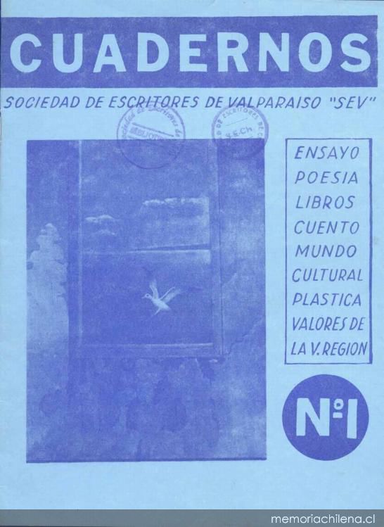 Cuadernos de la Sociedad de Escritores de Valparaíso : año 1, n° 1, agosto 1982