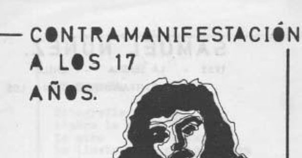 Contramanifestación a los 17 años : poemas