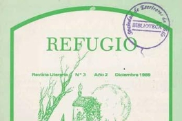 Refugio : revista literaria : año 2, n° 3, diciembre 1989