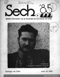 Sech 85 : boletín de la Sociedad de Escritores de Chile : julio 1985