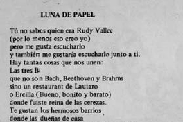 Luna de papel ; Balada del último cuatrero ; El poeta de este mundo