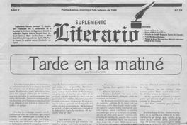 Suplemento literario : año 5, n° 59, febrero 1988