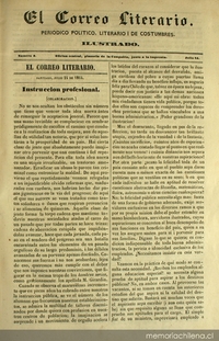 El Correo Literario: año 1, nº3, 24 de julio de 1864