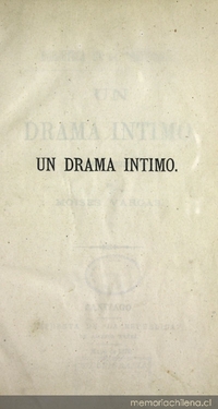 Un drama íntimo: novela orijinal