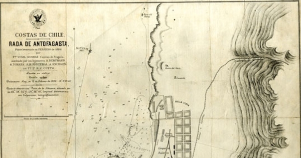 Rada de Antofagasta [mapa] : Costas de Chile