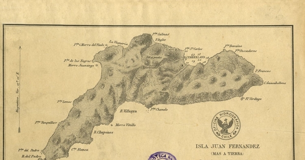 Isla Juan Fernández (más a tierra) [material cartográfico] de recientes trabajos