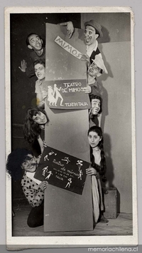 Teatro de mimos en Teatro Talía, 1955